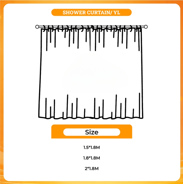 3D shower curtain - Blue Lock Shop