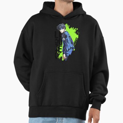 Alternative view of Blue Lock Anime Soccer Isagi Yoichi Hoodie