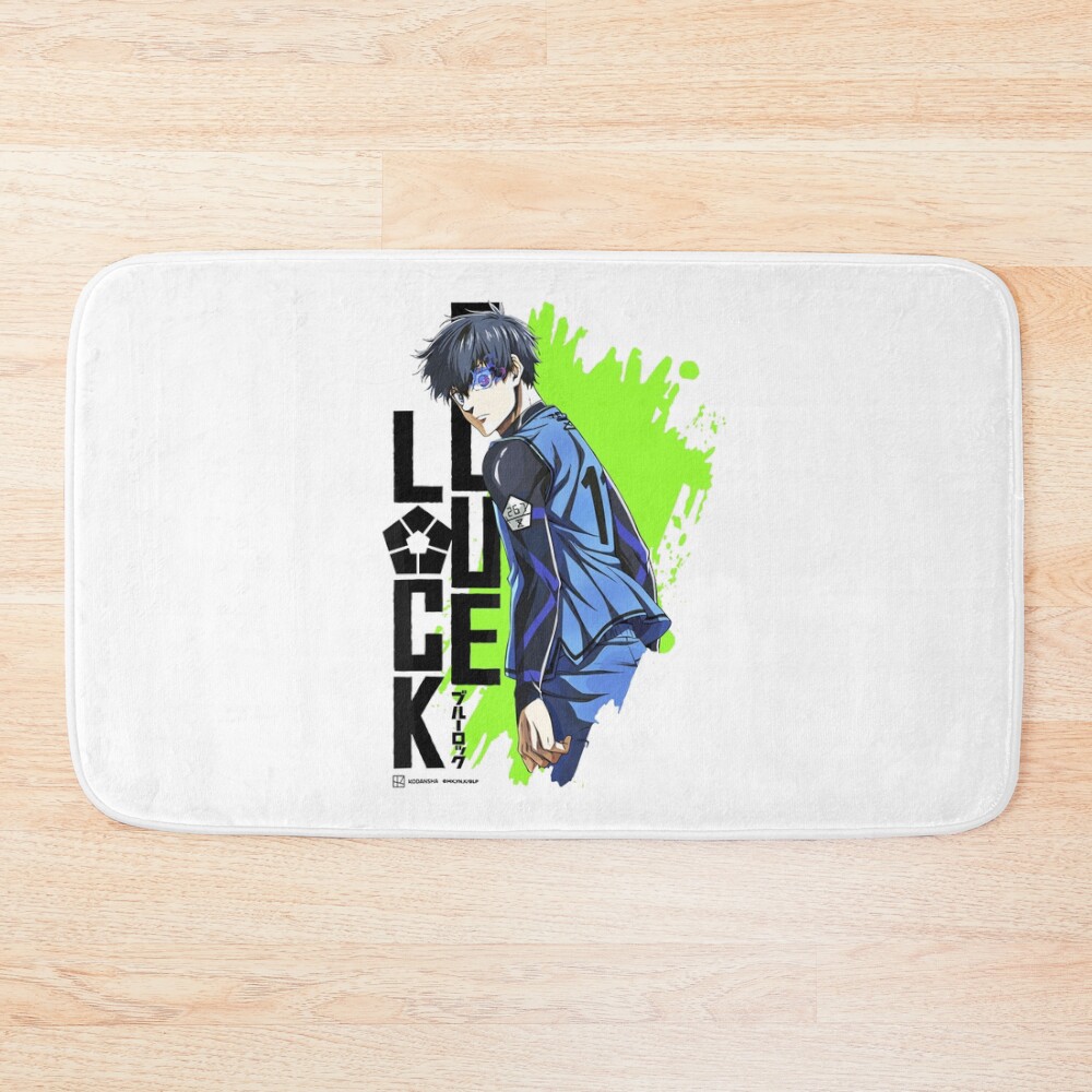 Blue Lock Anime Soccer Isagi Yoichi Bath Mat