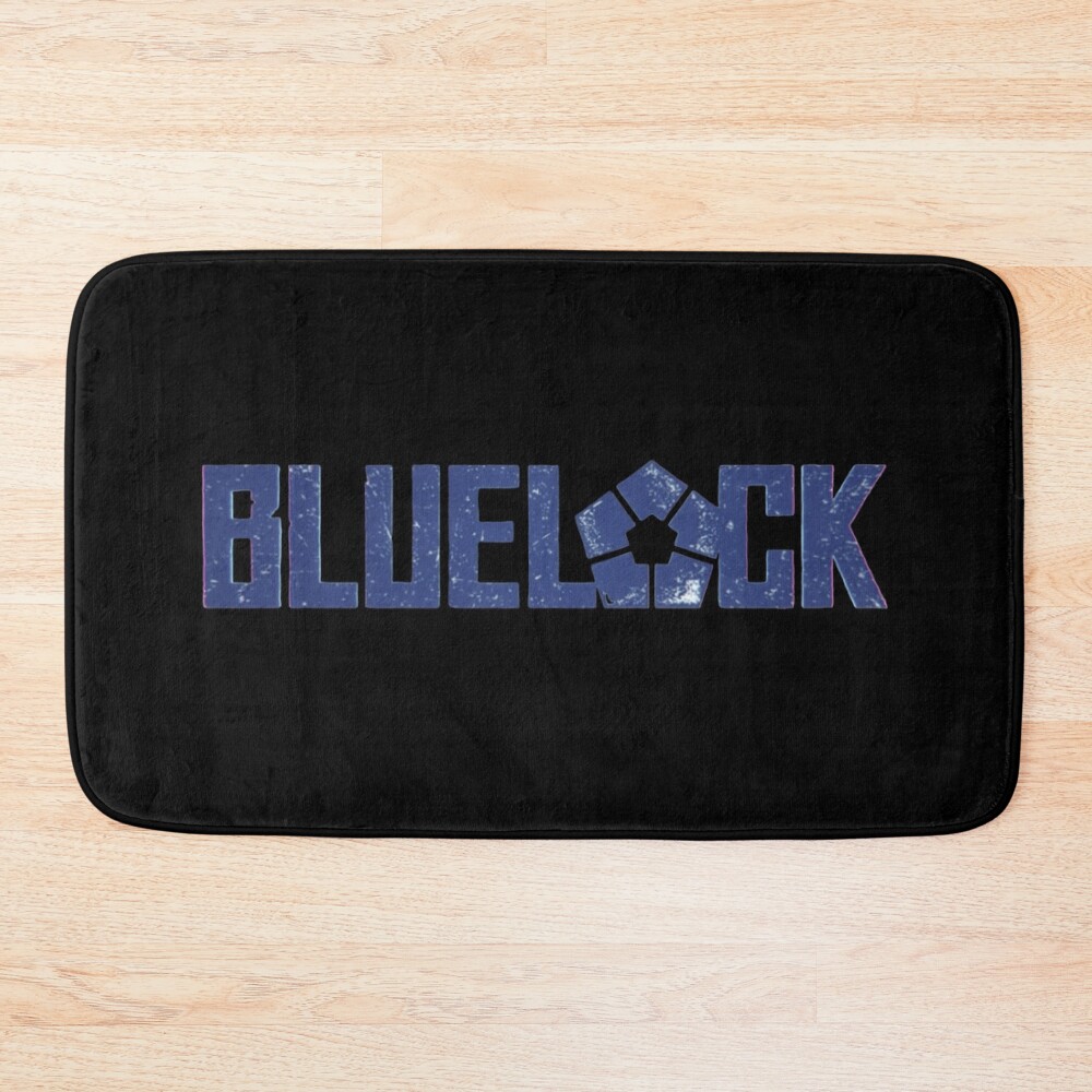 Blue Lock Logo Design Bath Mat