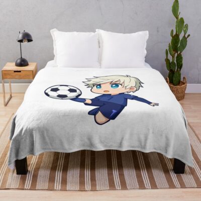 Blond White Finisher Throw Blanket