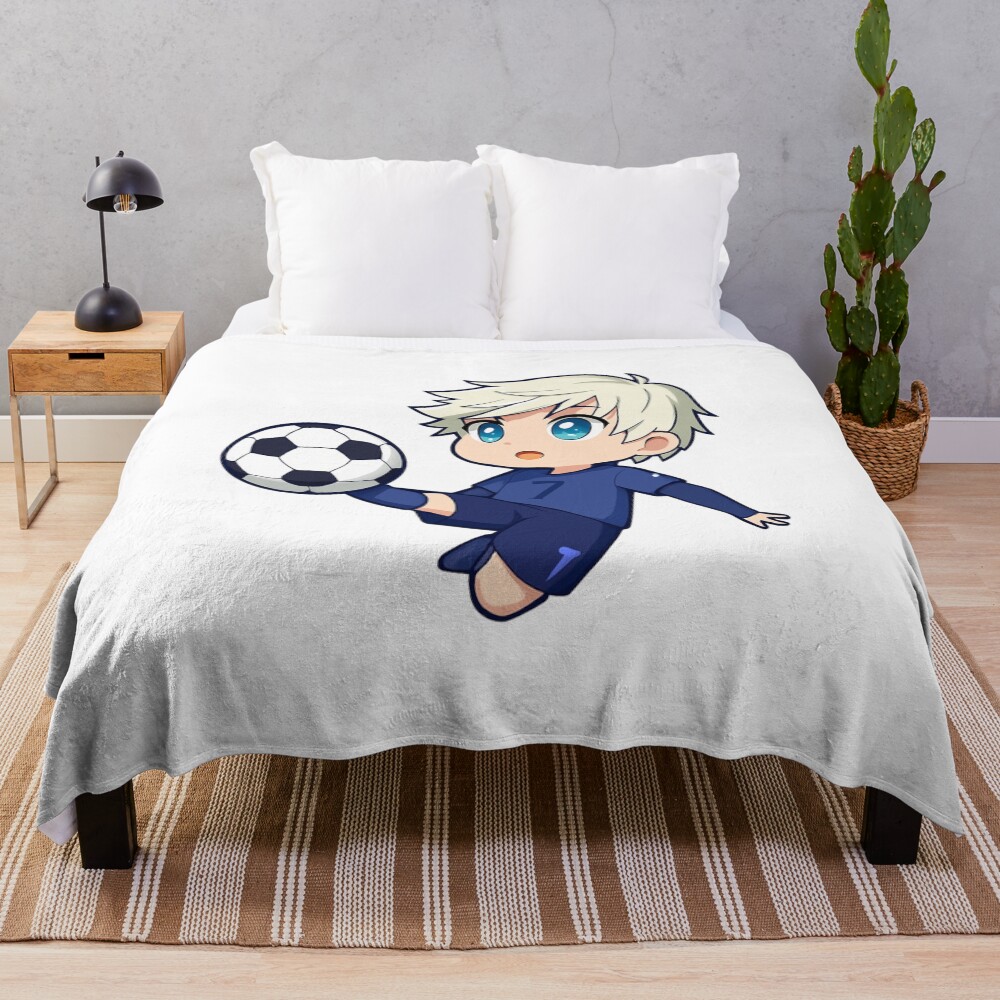 Blond White Finisher Throw Blanket