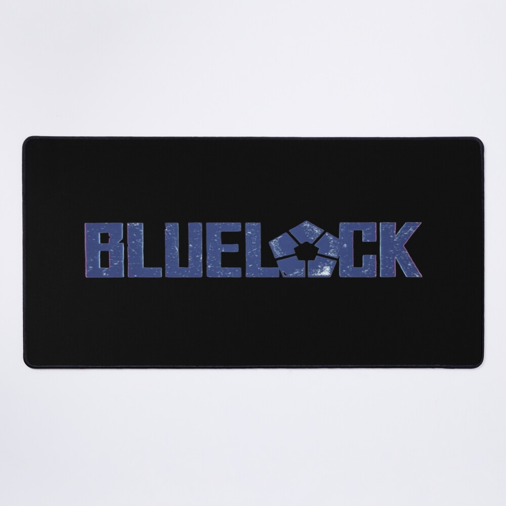 Blue Lock Logo Design Mouse Pad