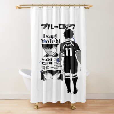 Blue Lock Isagi Yoichi Anime Shower Curtain