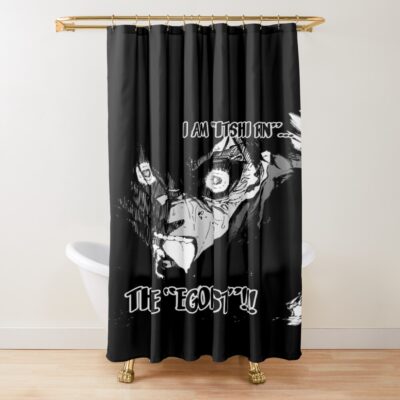 Blue Lock Manga Anime Itoshi Rin Shower Curtain