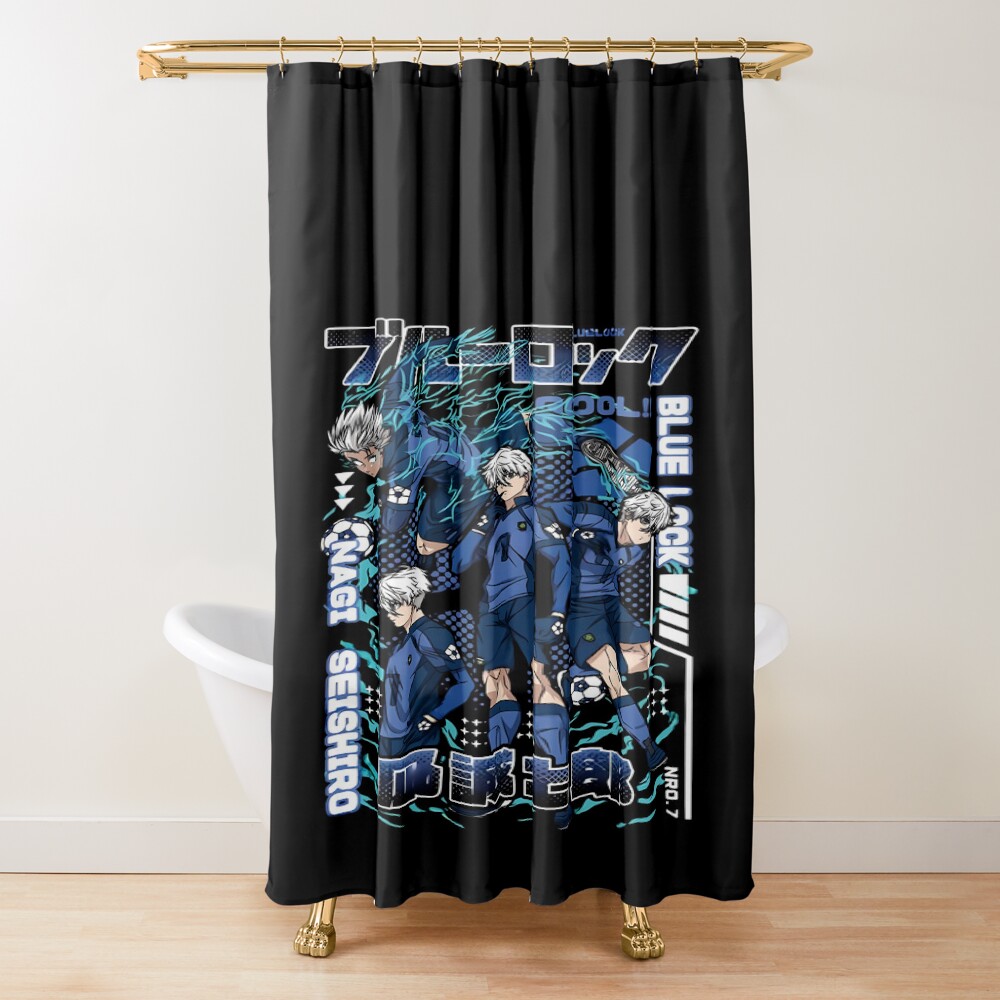 Nagi Seishiro Manga Shower Curtain