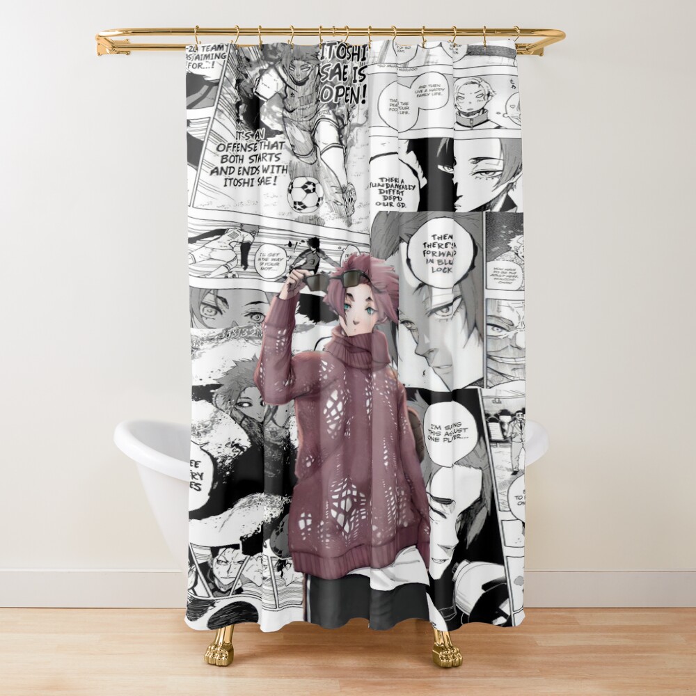 Blue Lock Sae Itoshi Shower Curtain