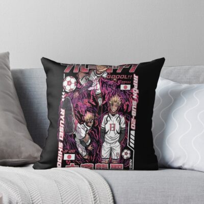 Blue Lock Ryusei Shidou Throw Pillow