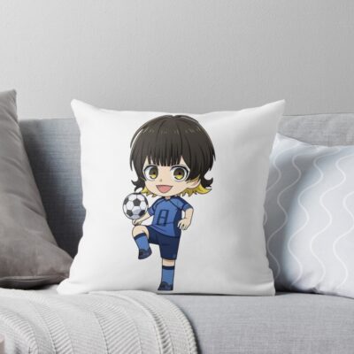 Bachira Chibi Cute Throw Pillow